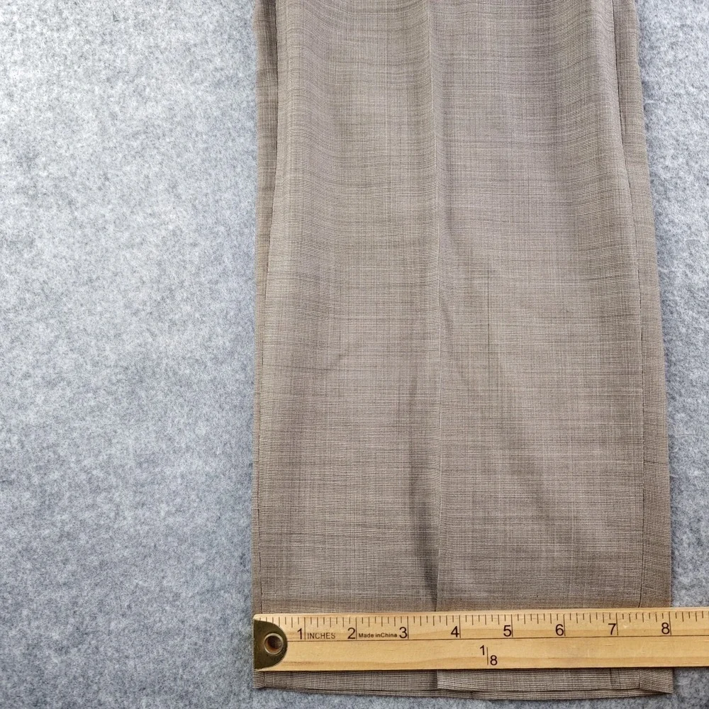 Banana Republic Pants Mens 35x30 Slim Fit Brown Flat Front Wool Stretch